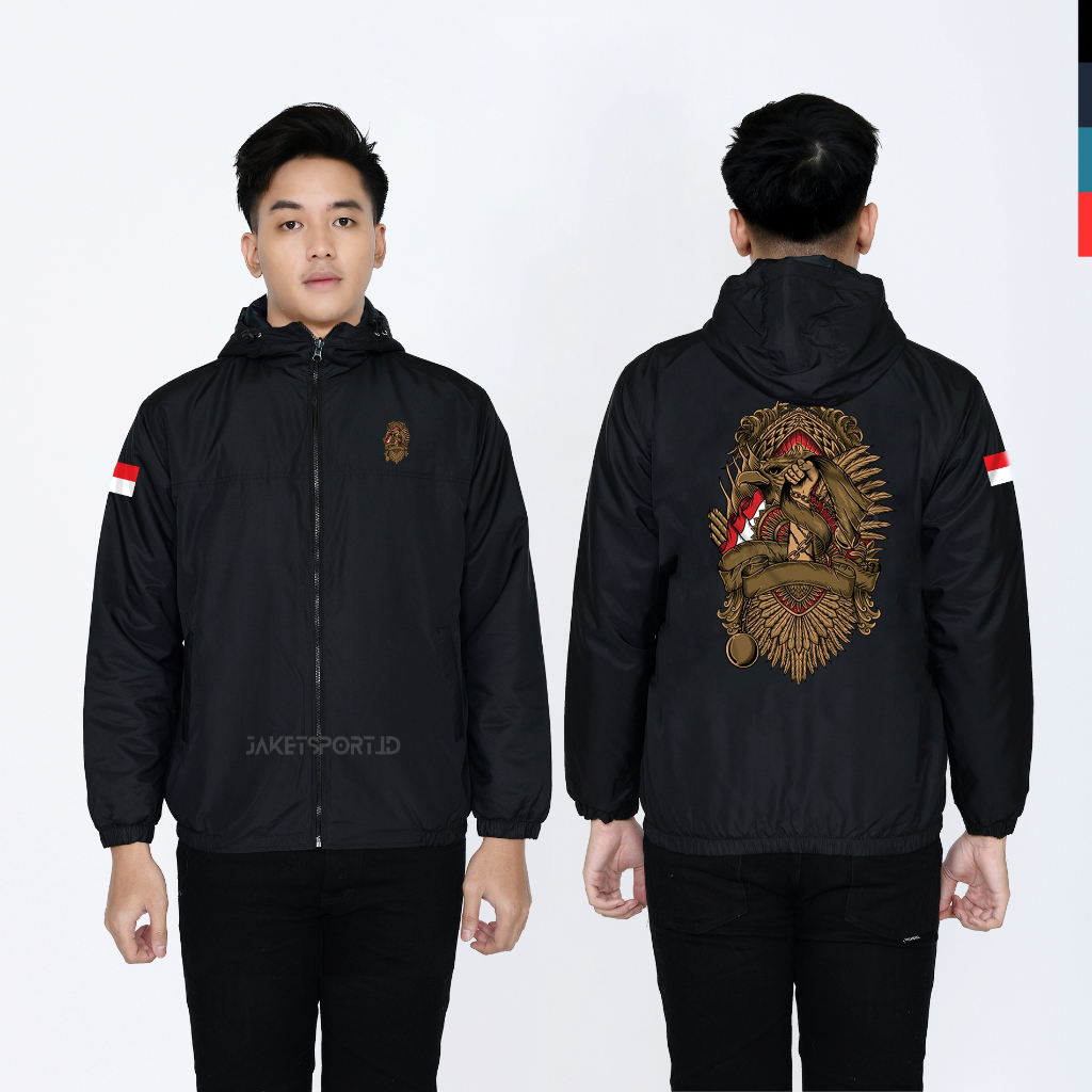 JAKET CUSTOM GARUDA KEREN CASUAL WINDBREAKERS CUSTOM KEREN PARASUT SEMI WF SABLON DTF