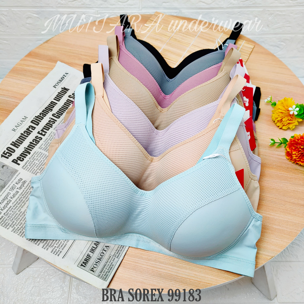 Bra Kemben Tanpa Kawat Sorex 99183 Size 36-42 Cup B-C Busa Sedang/Bra Tanpa Kawat Sorex 99183
