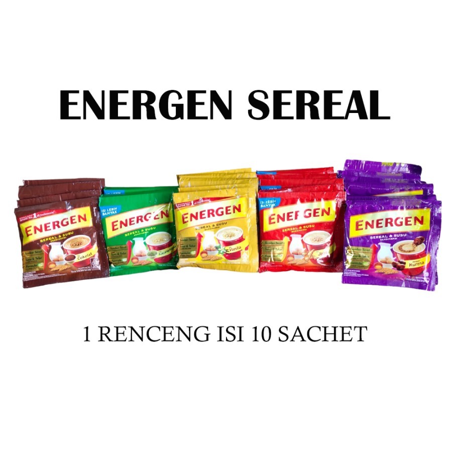 

Energen Sereal Renceng isi 10pcs kemasan 35g