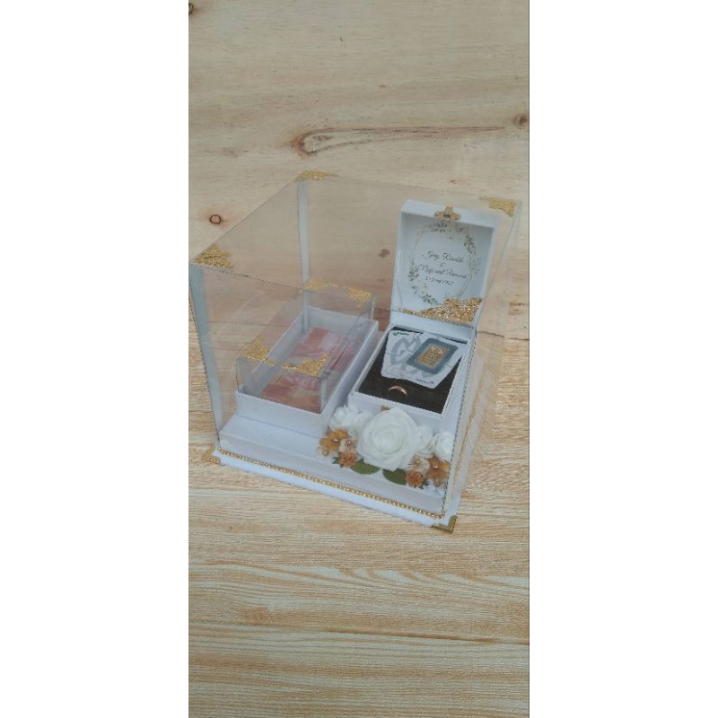 Box mahar dan perhiasan/logam mulia custom