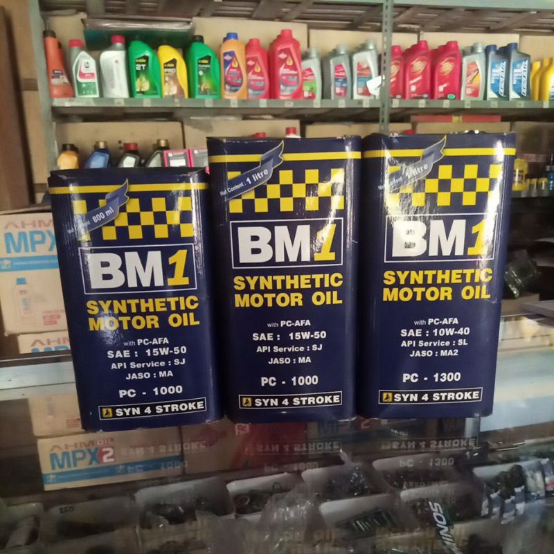 BM1 10W-40 PC1300 1L, 15W-50 PC1000 0,8L & 1L (100% ORIGINAL)