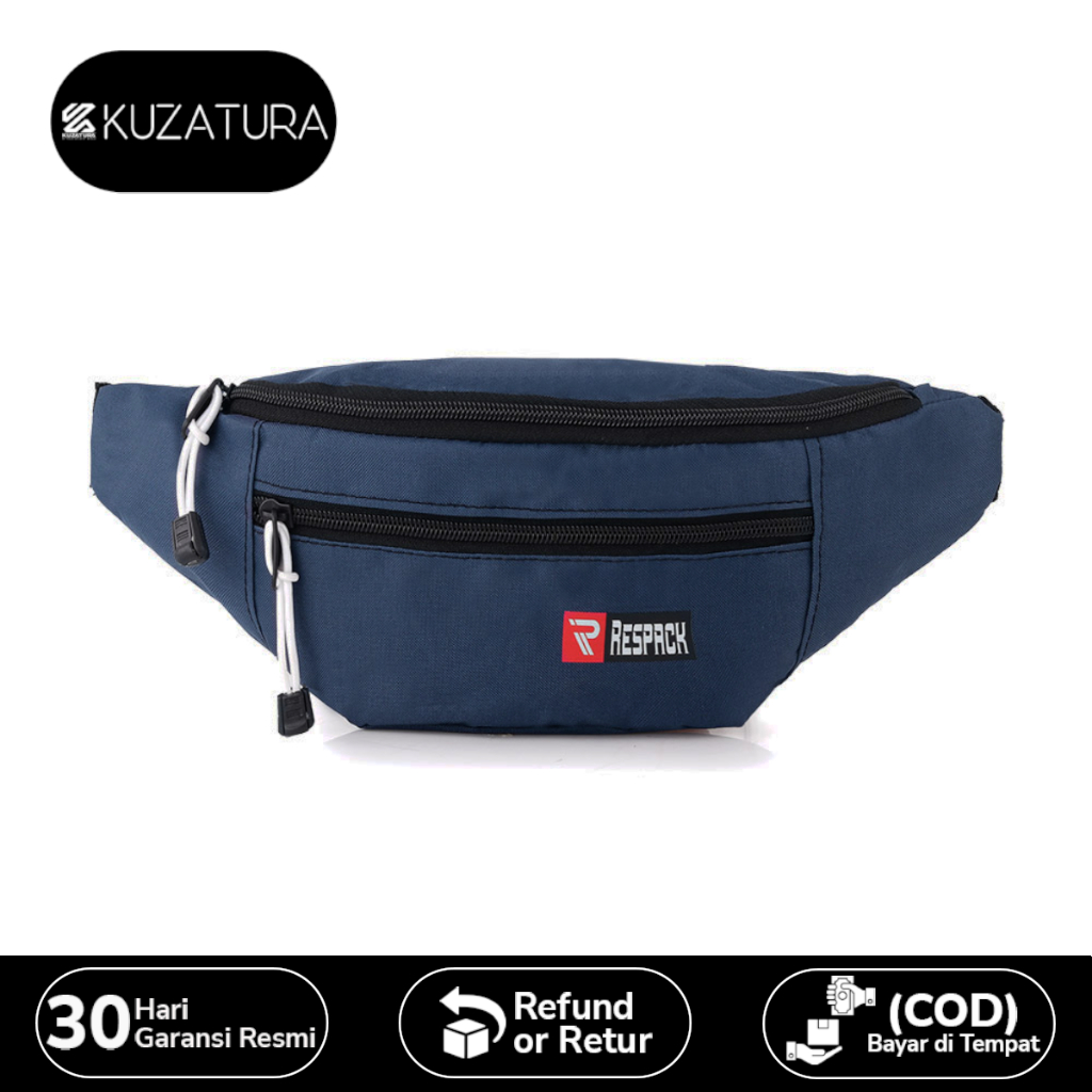 Tas Pinggang Pria Waistbag Cowok Waist Bag Selempang Slingbag Dada Travel HP Handphone Kecil Kasual