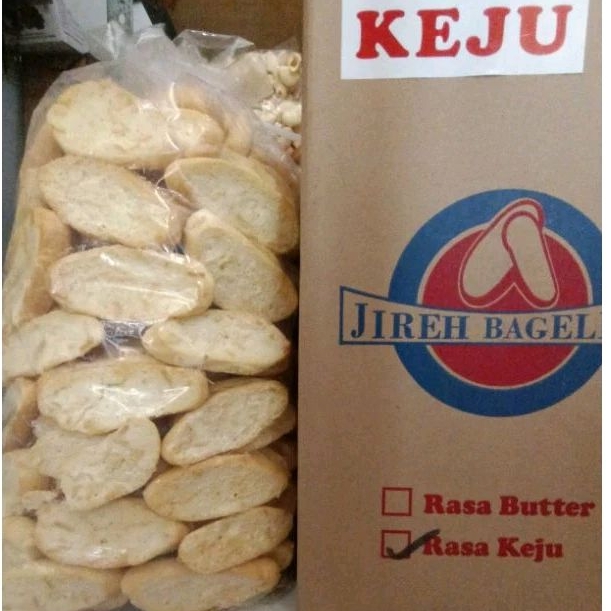 

BAGELAN JIREH RASA KEJU 150 GR | BAGELAN OVAL | KUE KERING | SNACK KILOAN | LIVIA_SNACK