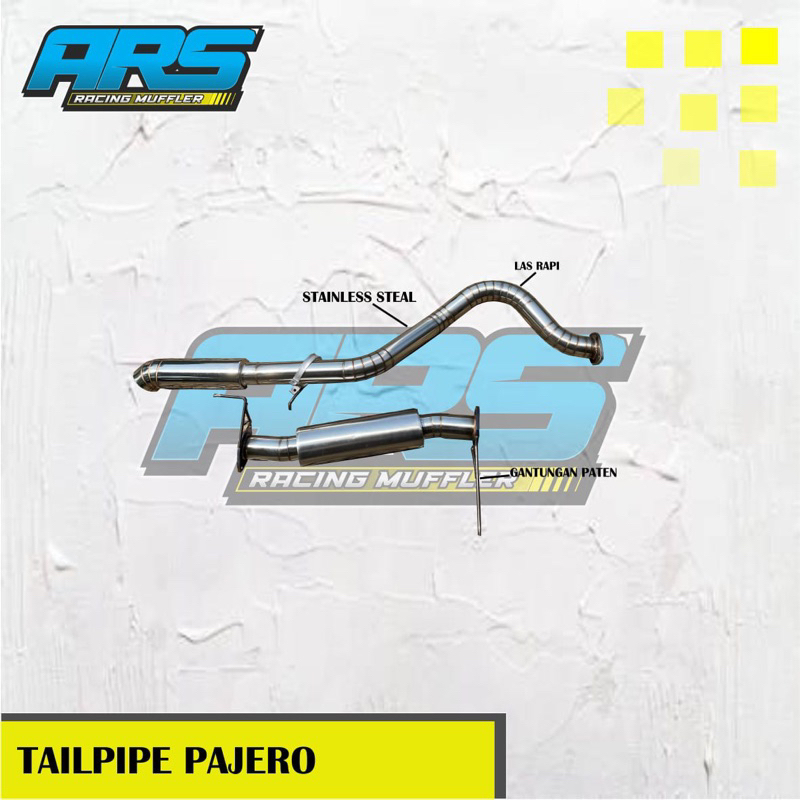 TAILPIPE NEW PAJERO / PAJERO EXCEED FULL STAINLESS