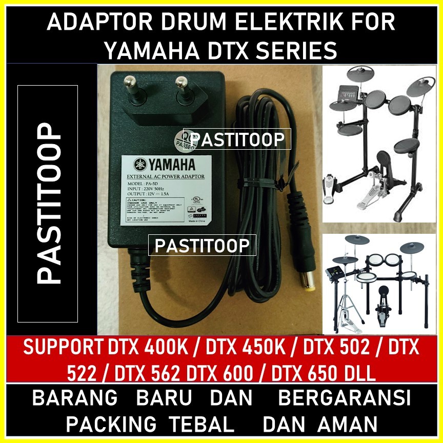 Adaptor drum elektrik yamaha DTX 400K DTX 450K DTX 502 DTX 522 DTX 562 DTX 600 DTX 650 terbaru