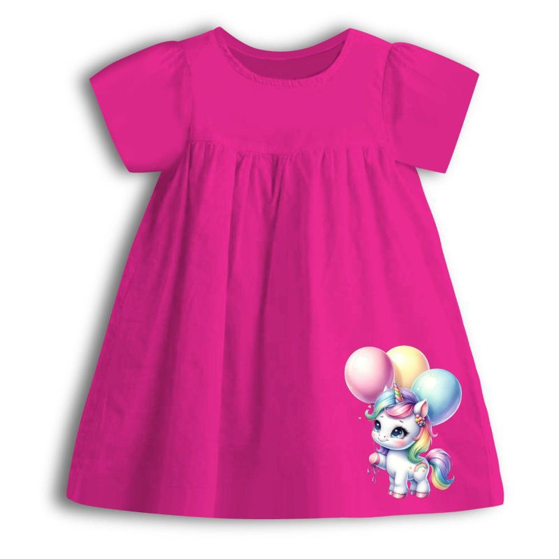 DRESS/DASTER TERBARU anak perempuan MOTIF KUDA PONY