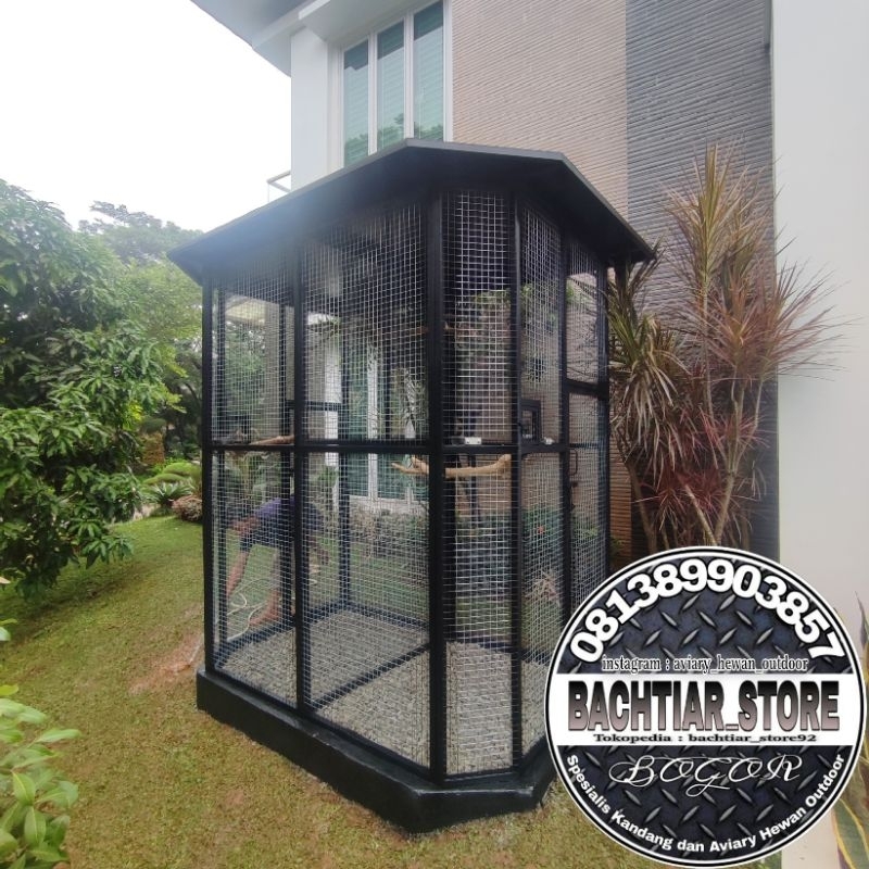 KANDANG AVIARI OUTDOOR BURUNG UNIK MODEREN