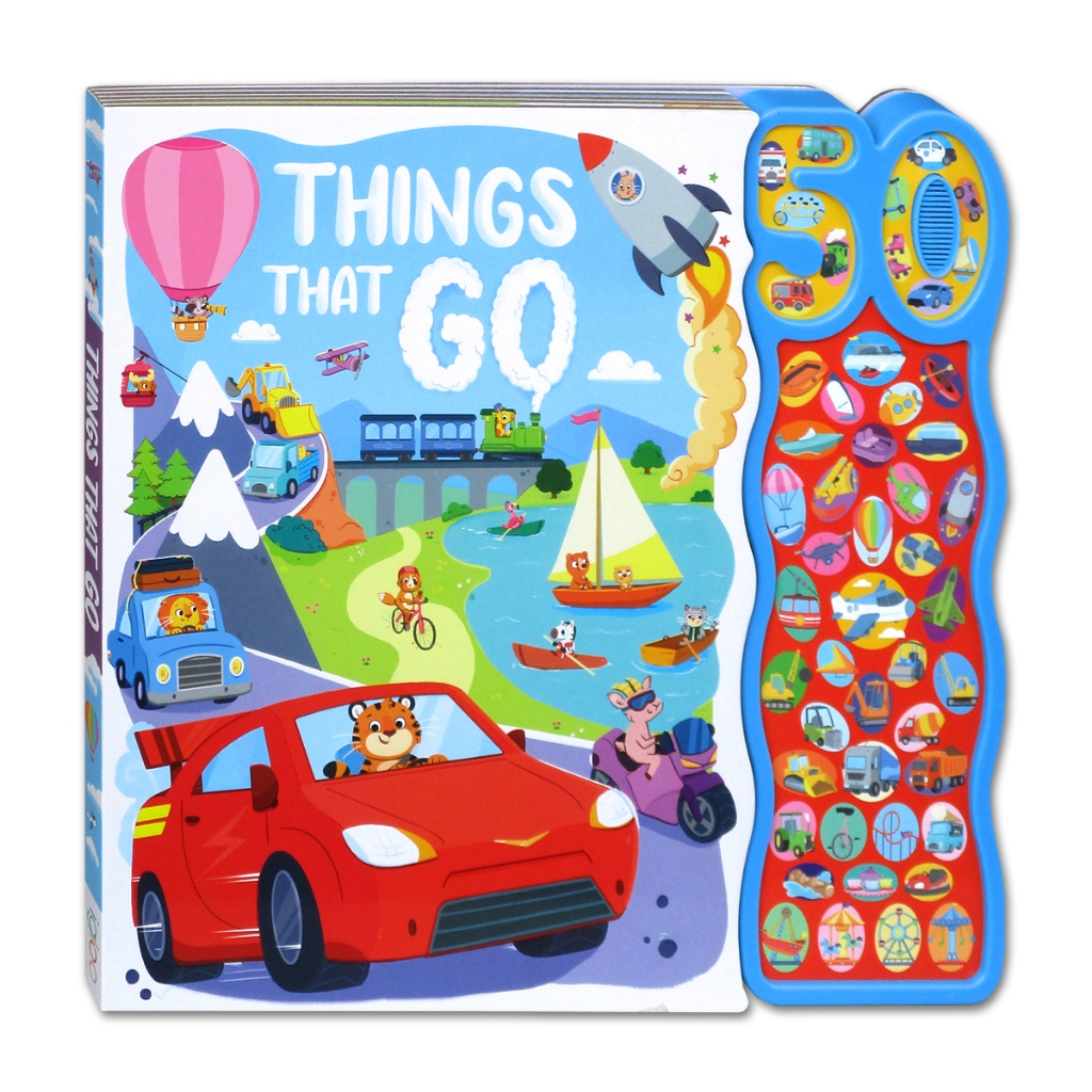 Things That Go Sounds Board Book With 50 Sounds [Igloo Books]