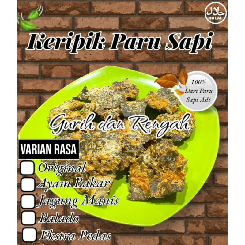 

keripik paru sapi