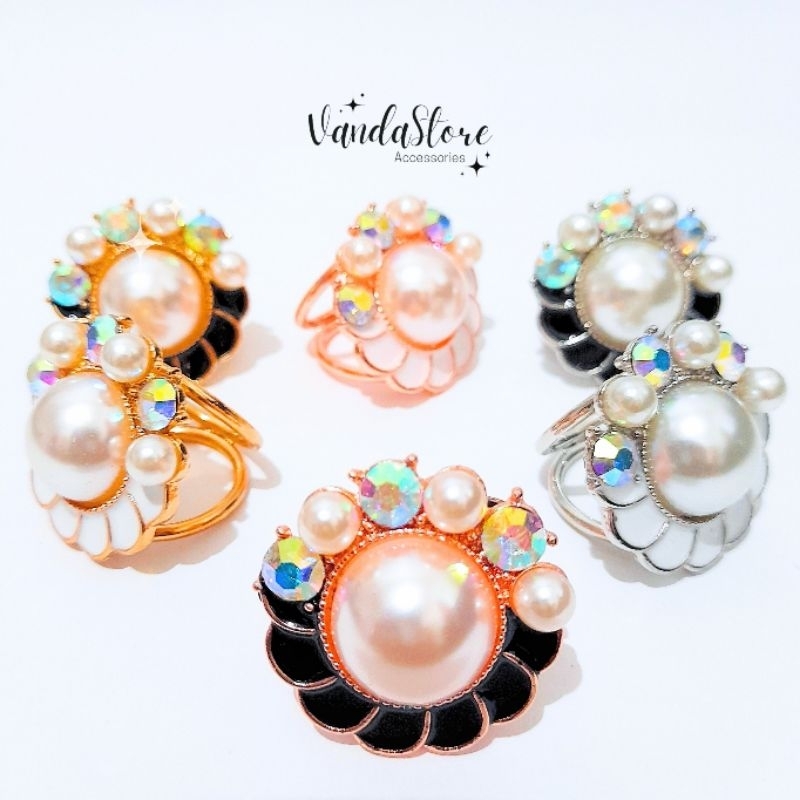 [RG - FLG25] Ring Hijab Mewah | Ring Cincin Hijab Jilbab Kerudung
