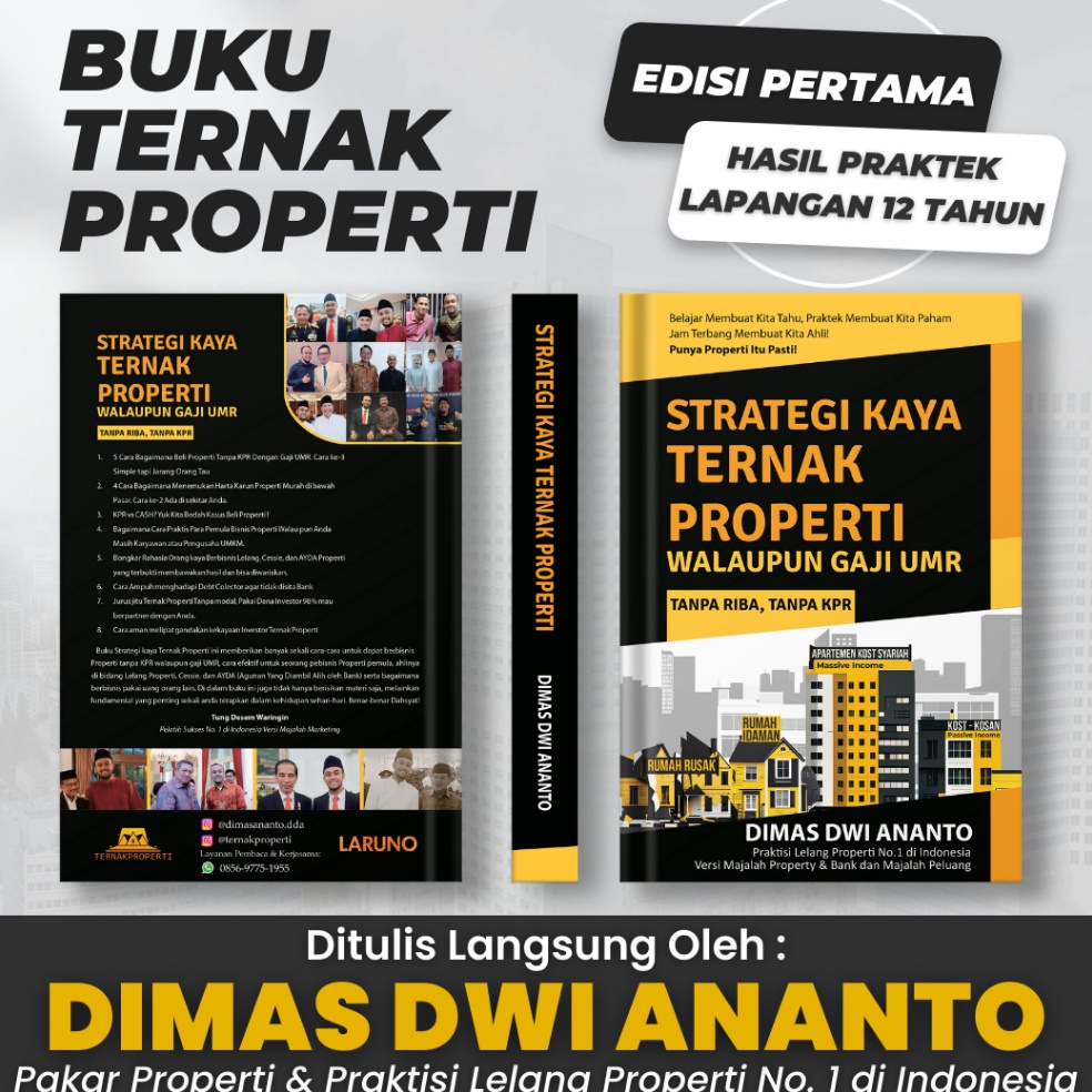 KODE T25U BUKU STRATEGI KAYA TERNAK PROPERTI WALAUPUN GAJI UMR