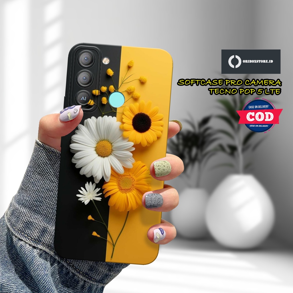 Case Hp TECNO POP 5 LTE Terbaru - Motif Case Bunga - Casing Hp TECNO POP 5 LTE - Softcase Hp TECNO P