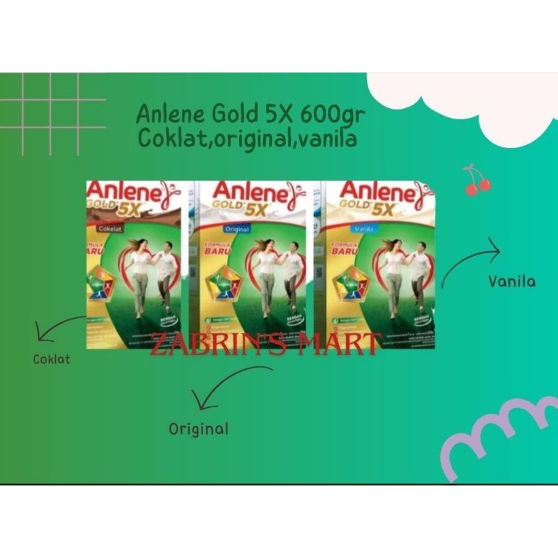 

ANLENE GOLD 5x 600gr 240gr/SUSU DEWASA/SUSU UNTUK TULANG/VANILA/COKLAT/ORIGINAL