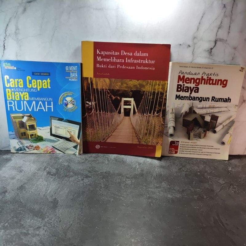 Buku Cara Cepat Menghitung Biaya membangun rumah, Kapasitas Desa Dalam memelihara Infrastruktur abul