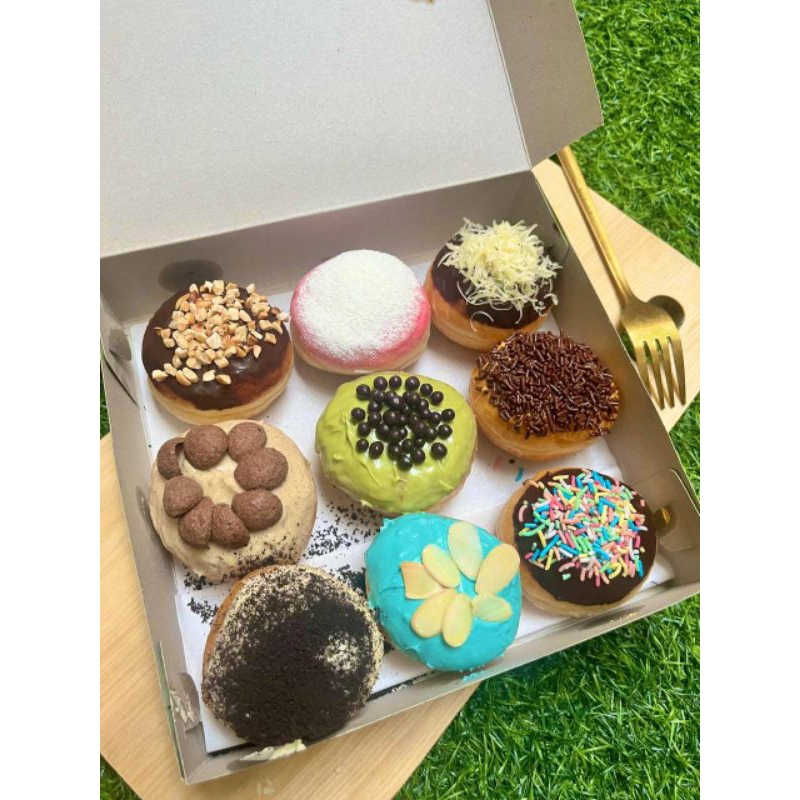 

Donat Glaze Topping isi 9 pcs