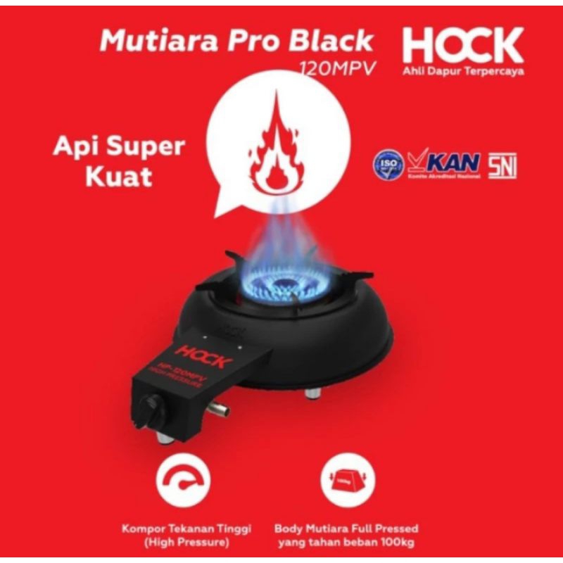 kompor gas hock 120 mpv / kompor gas hock mutiara pro antique silver 120 mpv / kompor gas hock tekan