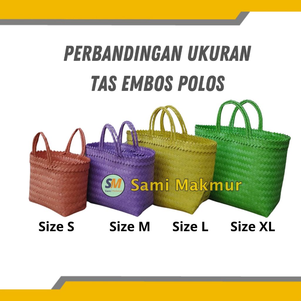 Sami Makmur Ngawi PAKET 10 pcs Tas Anyam S Untuk Hampers Parcel Souvenir Hadiah Hantaran Berkat