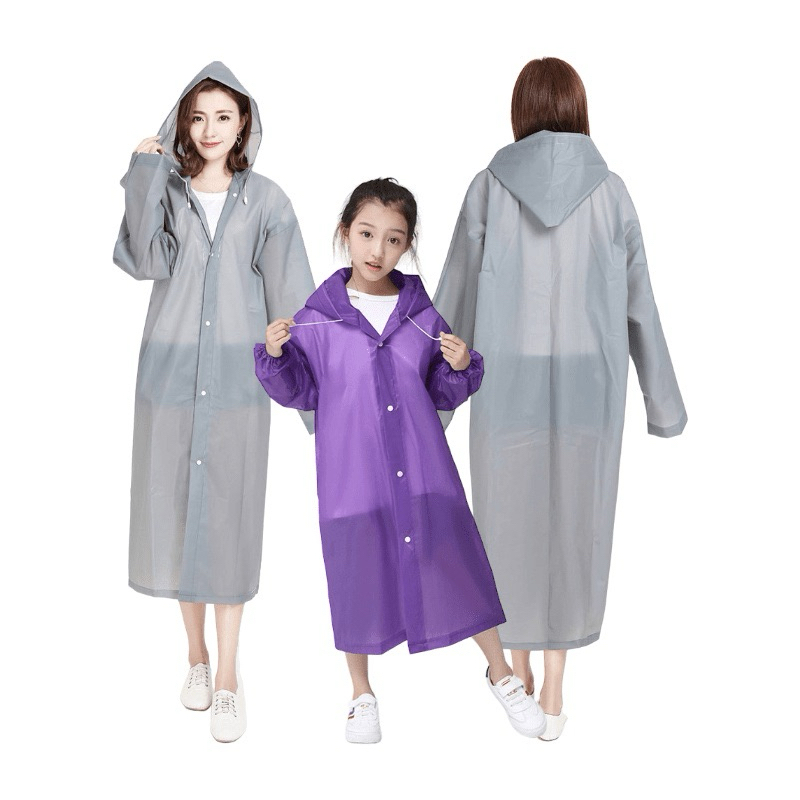 JAS HUJAN EVA TEBAL DEWASA MANTEL HUJAN KOREA PONCHO PRIA WANITA UNIVERSAL RAINCOAT MANTEL HUJAN PVC
