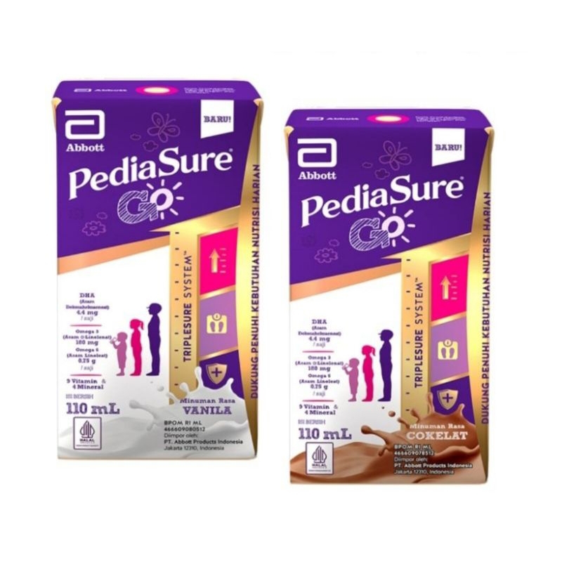 

[PROMO CUCI GUDANG] Pediasure UHT Go Tetra Cokelat dan Vanila (1-10 th) - Nutrisi UHT - 110ml