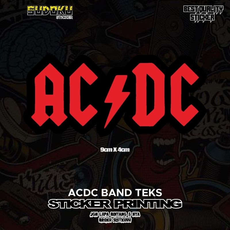 

STIKER STIKER PRINTING BAND ACDC TEKS