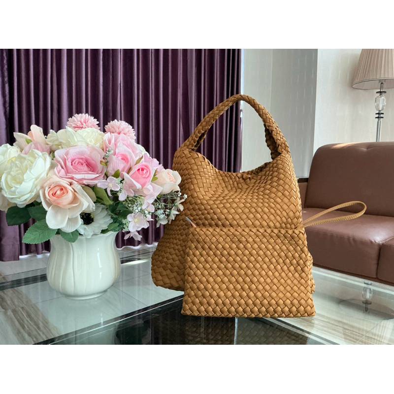 READY Tas Kualitas Premium Bottega Anyaman Vega Bag size L Tote Bag Top Handle Bag