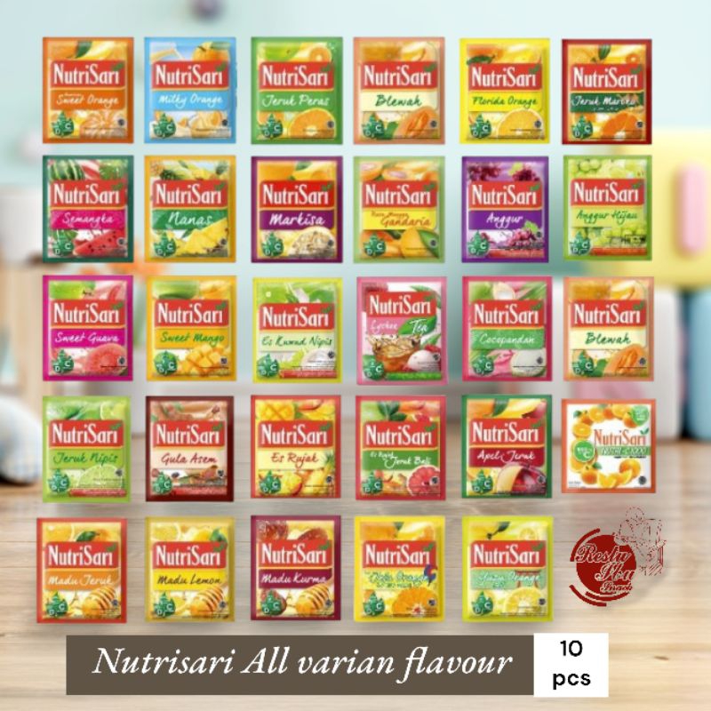 

Nutrisari semua varian rasa (1 renceng 10 pcs)