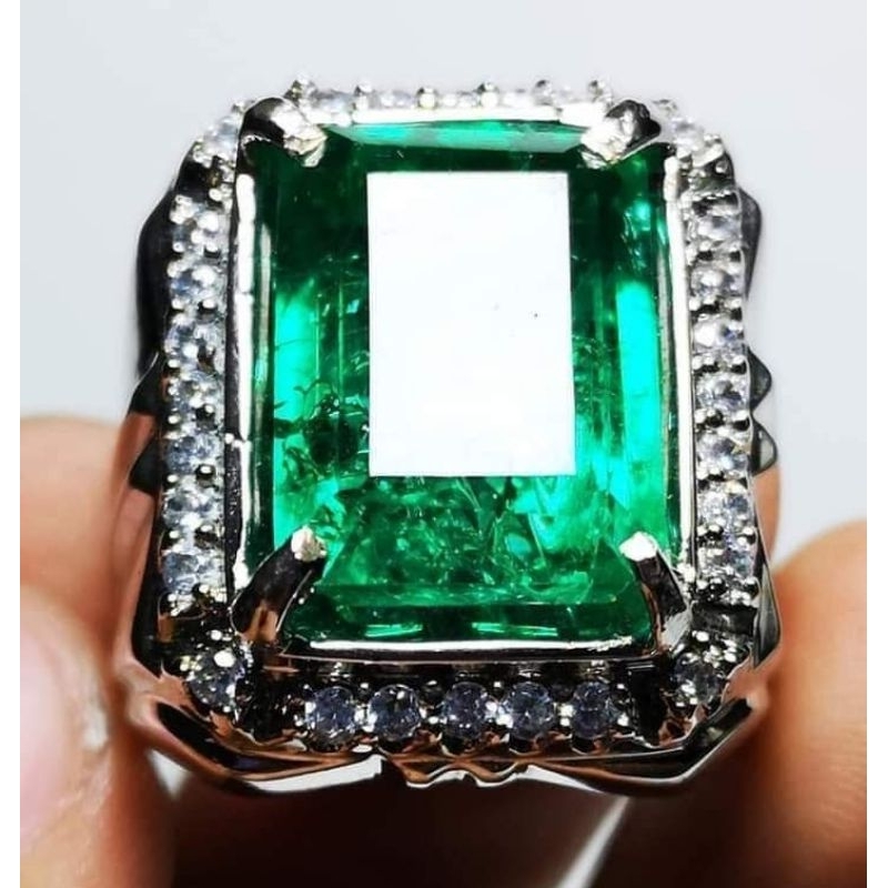 COD BAYAR DITEMPAT BATU CINCIN ZAMRUD COLOMBIA CHATAM SIAP PAKAI