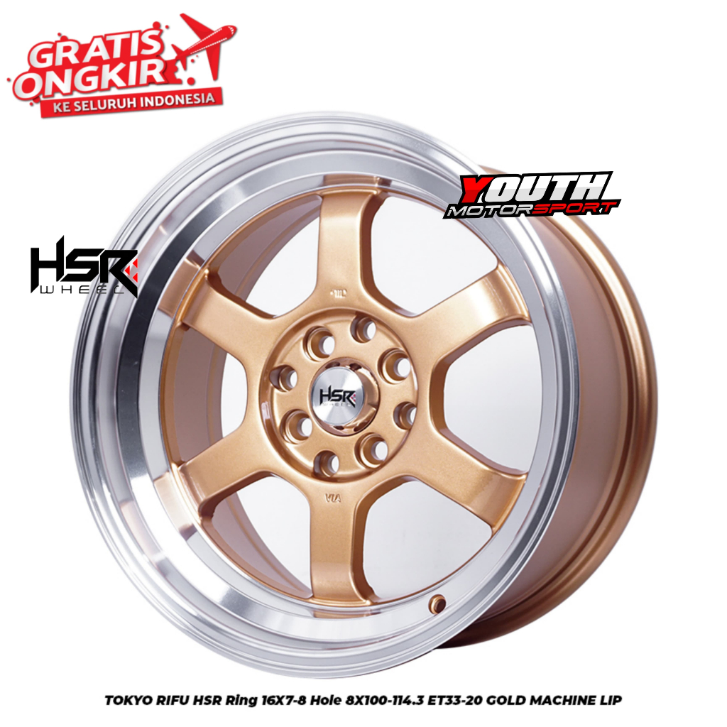 VELG ORIGINAL HSR R16 HSR TOKYO COCOK UNTUK AVANZA,XENIA,JAZZ,YARIS,BRIO DLL