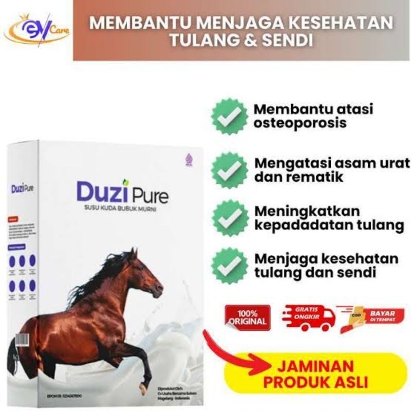 

Duzi Pure Susu Kuda Original Paket 1 Box Menyembuhkan Osteoporosis Asam Urat Nyeri Sendi Tulang Rematik