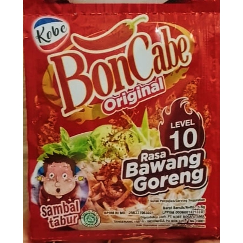 

BonCabe Original Level 10 Sambal Tabur Rasa Bawang Goreng ( 5,5 gr )