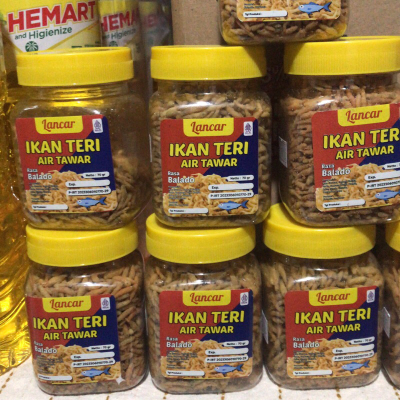 

ikan teri air tawar bandling 2x70gr rasa original dan balado