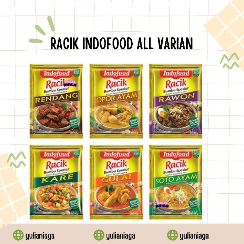 

RACIK INDOFOOD BUMBU INSTAN BANYAK VARIAN