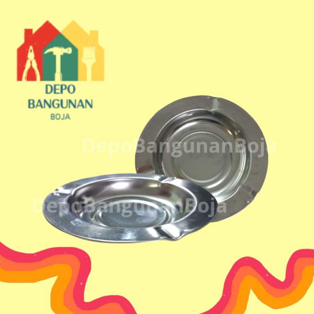 Asbak Stainless Steel Bulat / Asbak Stainless / Asbak