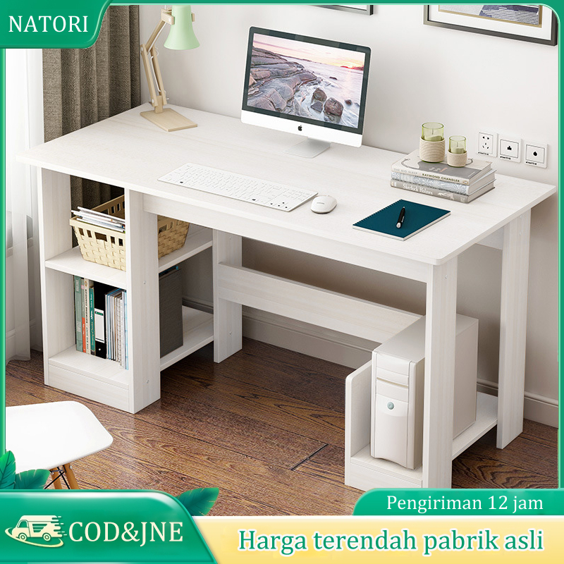 NATORI Meja Belajar Minimalis Modern Meja Komputer Meja Rumah