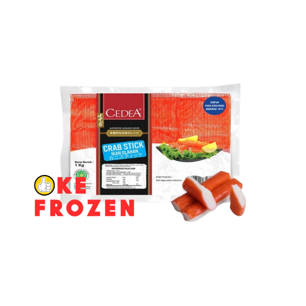 

CEDEA CRAB STICK 1KG / IKAN OLAHAN BENTUK STIK