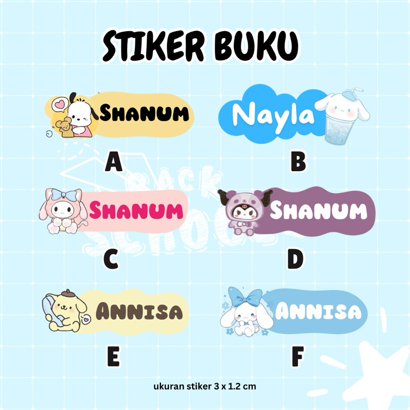 

Label Buku / Label Nama