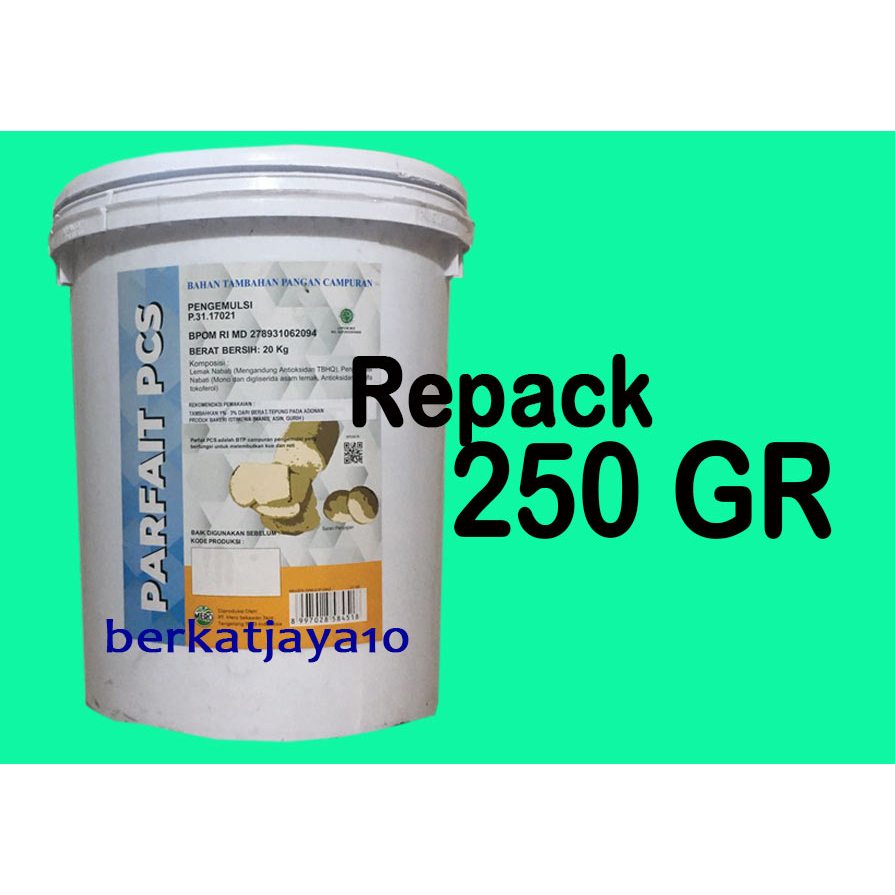 

Parfait Crumb Softener Repack 250 Gram Pelembut Roti Donat