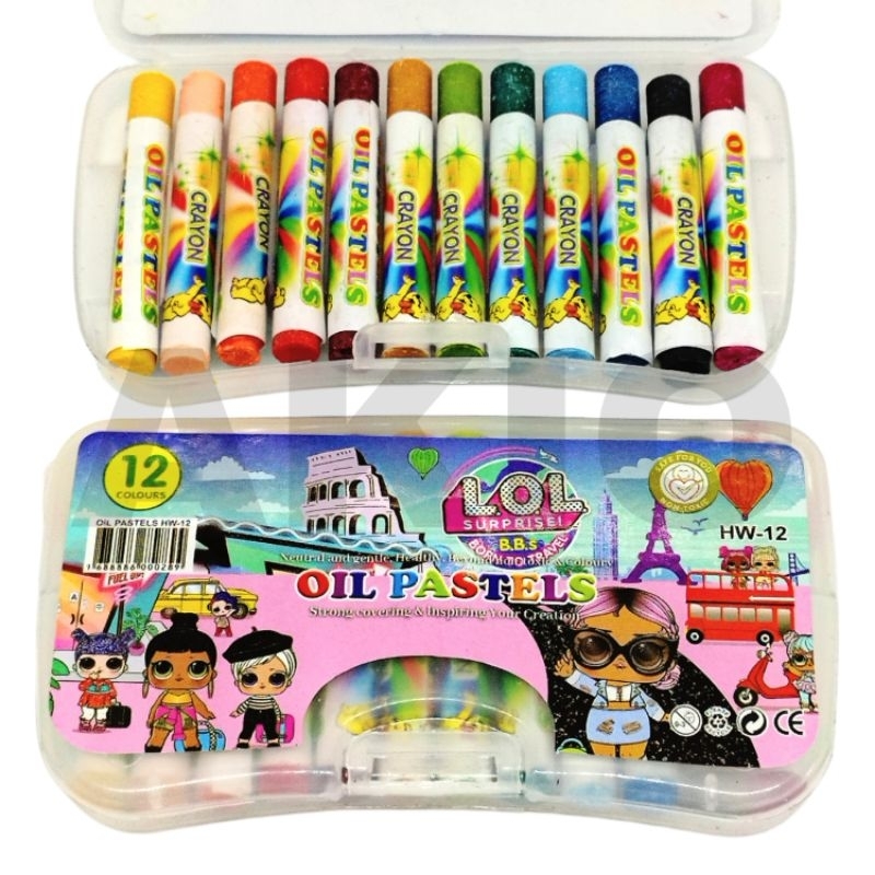 

Crayon Anak Karakter LOL SURPRISE! 12 Warna Krayon Mini Oil Pastel Lucu Aman Murah HW-12