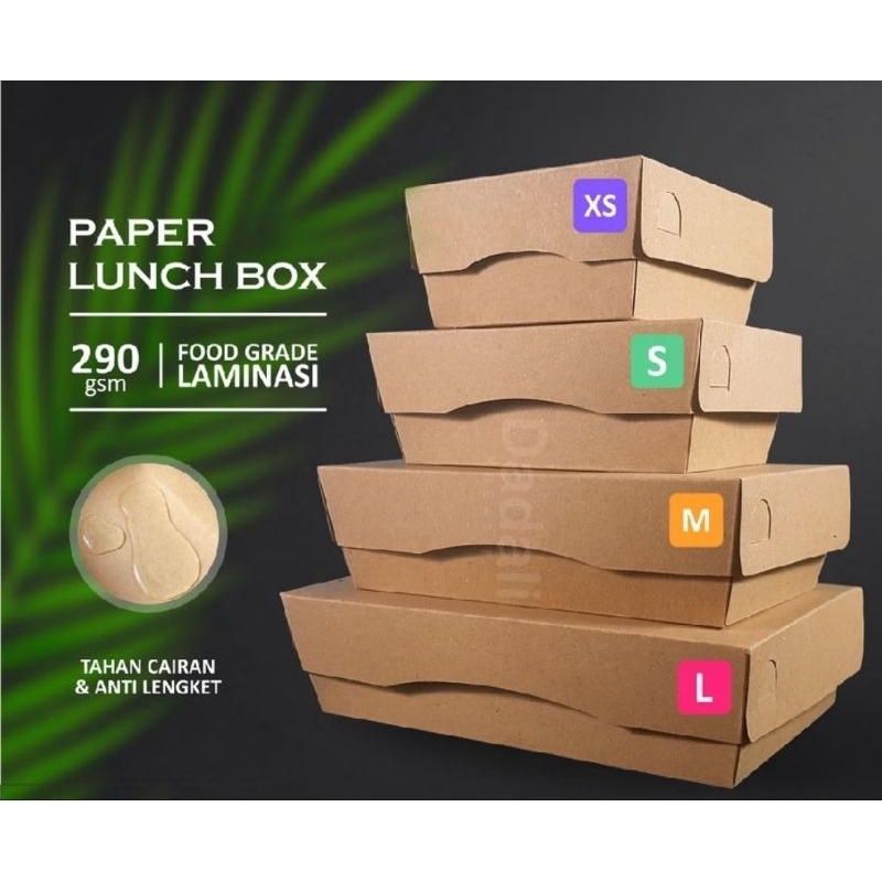 Paper lunch / kotak makan/ snack box