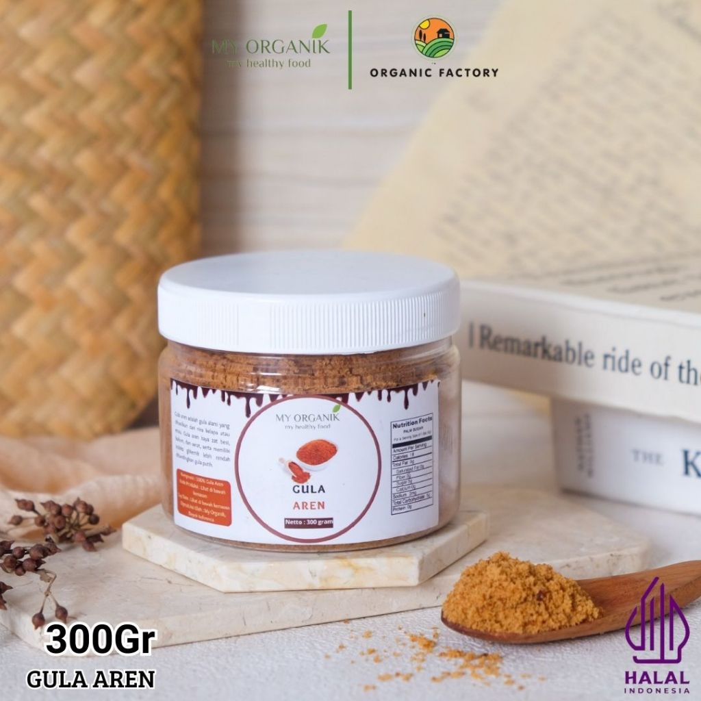 

My Organik Gula Aren Bubuk Organik Palm Sugar Asli 100% Tanpa Campuran Premium Pure