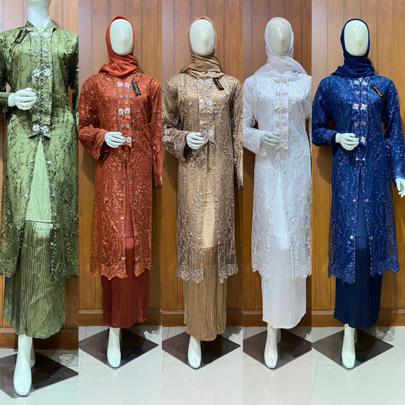 Gamis Outer Tile Pesta Aghnia