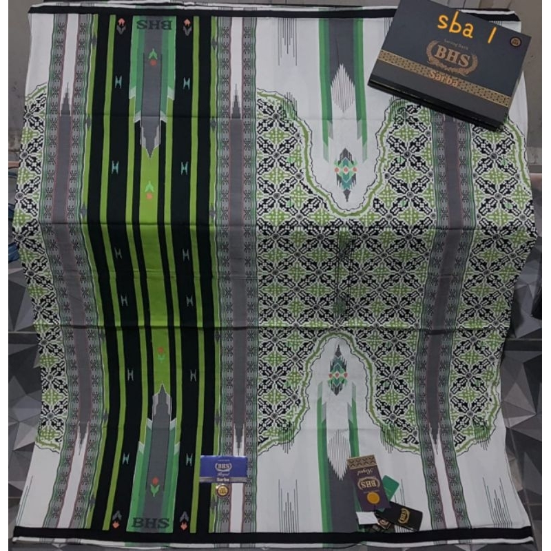Sarung bhs royal sba batik new muslim putih jacquard istimewa