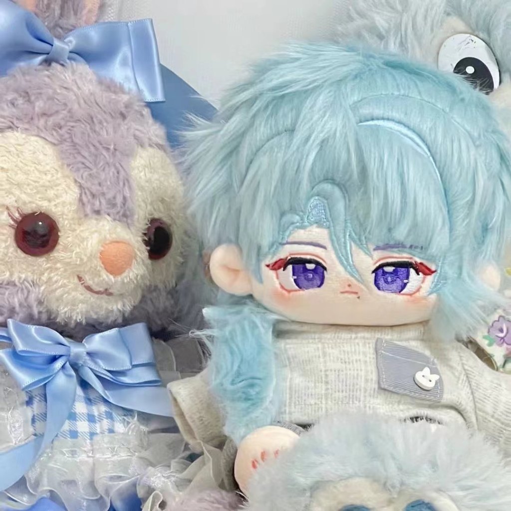 [READY STOCK] doll ayato genshin impact boneka kamisato ayato cotton doll 20cm ayato - huaibo