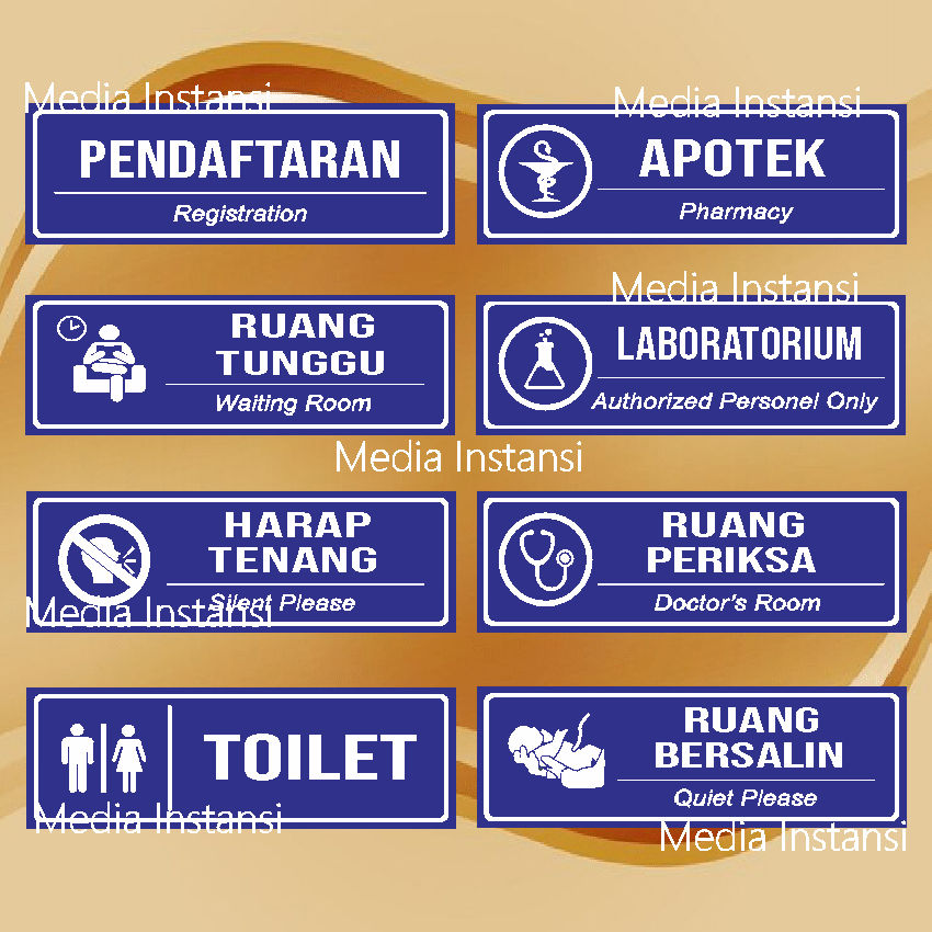 

Aneka Stiker Nama Ruang untuk Kantor dan Instansi | Stiker Ruang Pendaftaran / Apotek / Ruang Tunggu / Laboratorium / Ruang Bersalin / Harap Tenang / Ruang Periksa / Toilet