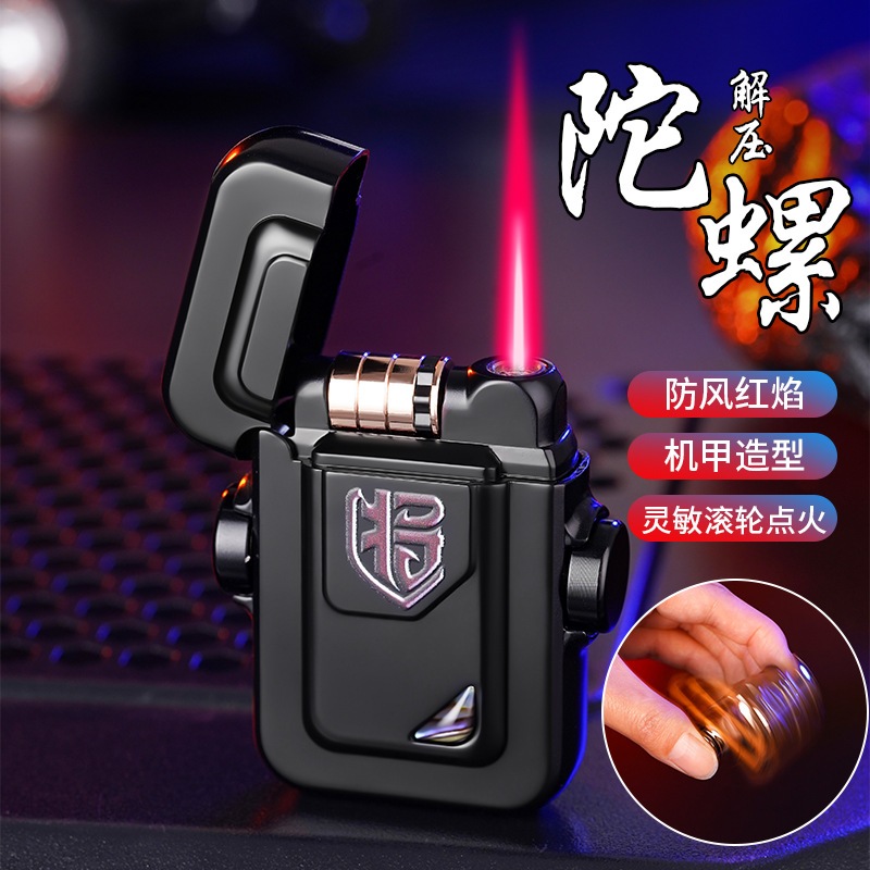 Korek Api Spiner Bara Gas Spinning Mecha Gyro Induction Korek Spinner CL-2418 ANNUR LIGHTER