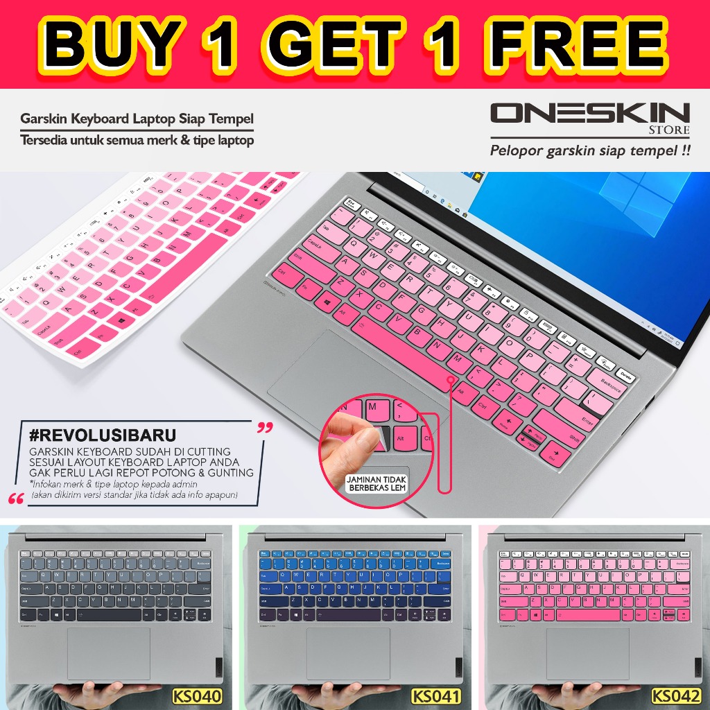 Garskin Stiker Sticker keyboard laptop Hp gambar custom katalog 42