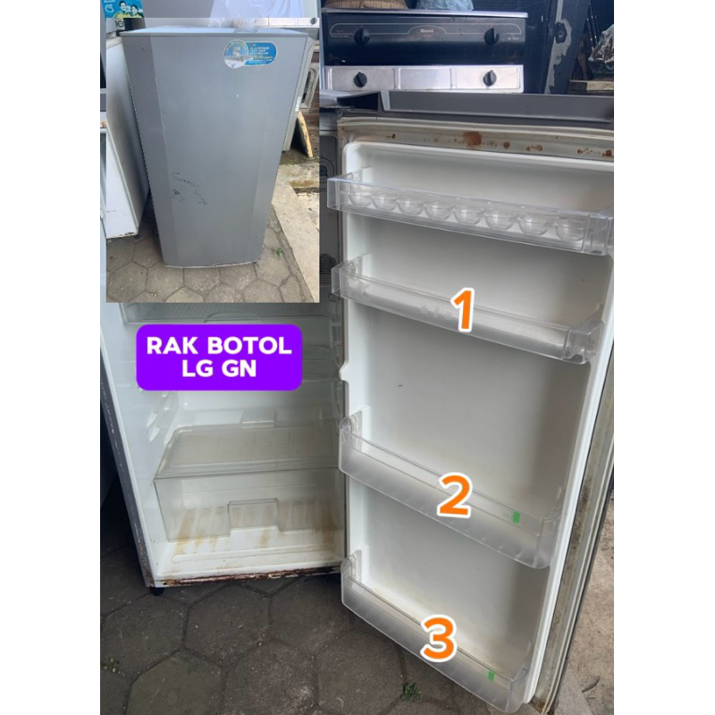 RAK BOTOL UNTUK KULKAS LG GN