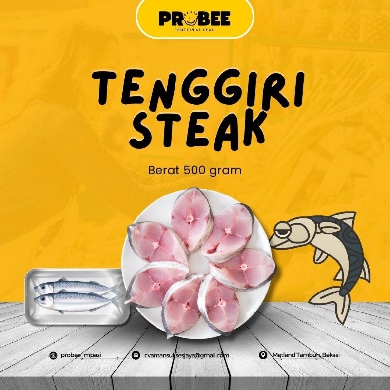 

Tenggiri Steak 500Gram/Steak Ikan Tenggiri 500Gram Fresh Frozen Premium