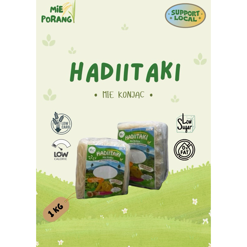 

HADIITAKI Mie Porang (Mie Konjac) 1 Kg