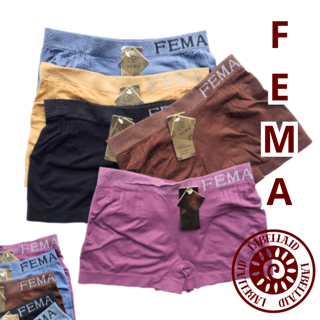 12Pcs Celana Boxer Wanita Fema CD Boxer Cewek Fema Rajut PREMIUM LAB96